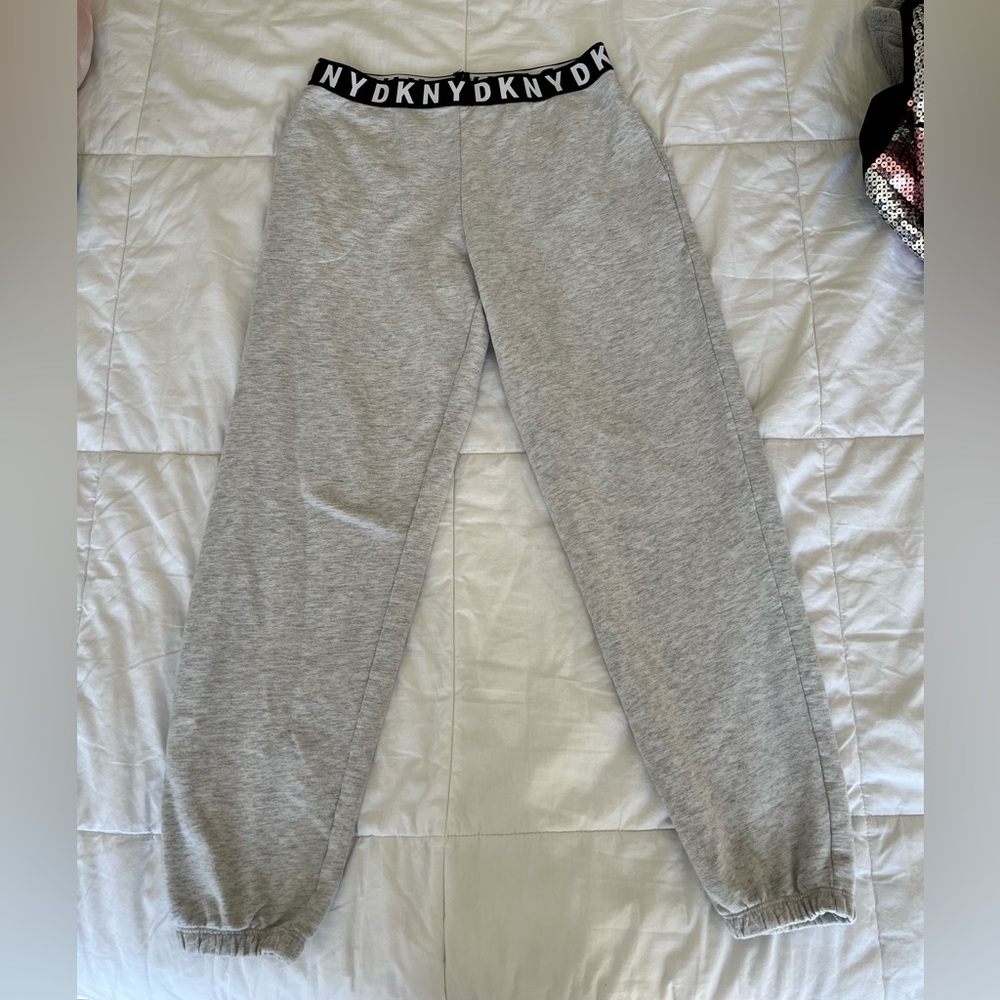 DKNY light grey cuffed sweatpants